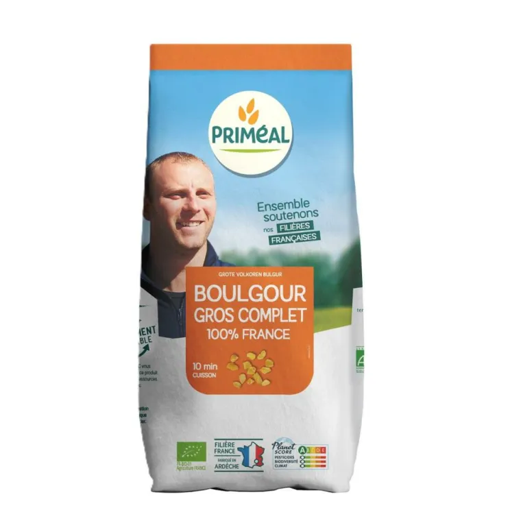 Clearance PRIMÉAL Boulgour au blé complet bio - sachet de 400 g