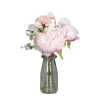 Sale Bouquet de fleurs vase illusion d'eau - 32 cm