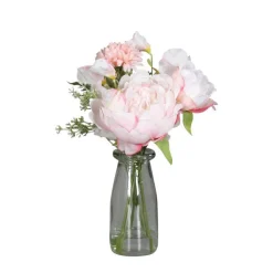 Sale Bouquet de fleurs vase illusion d'eau - 32 cm