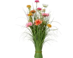 Hot KAEMINGK Bouquet de géranium en polyester rose - Ø 30 x H 70 cm