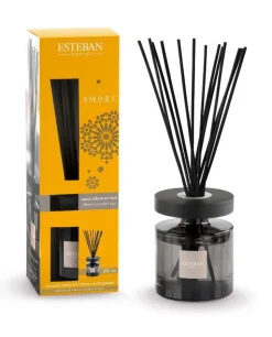 Clearance ESTEBAN PARIS Bouquet parfumé et recharge Esteban Ellipse jaune parfum ambre - 200 ml