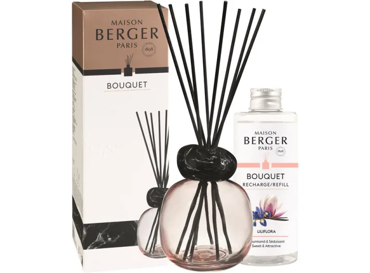 Online MAISON BERGER PARIS Bouquet parfumé rose / noir Maison Berger minéral parfum Lilifora - 100 ml