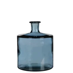 Best EDELMAN Bouteille en verre bleu Guan - Ø 21 x H 26 cm