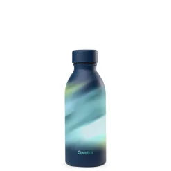 Online QWETCH Bouteille isotherme icon Aura coloris bleu en inox - 500 ml