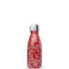 QWETCH Bouteille isotherme en inox Flowers rouge 260 ml