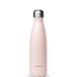 QWETCH Bouteille isotherme en inox Pastel rose 500 ml