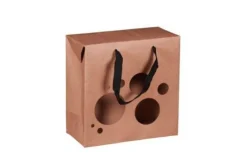 Outlet CAV SERVICE Boxbag Atlanta en papier kraft naturel terroir certifié FSC® - 22 x 11 x 22 cm