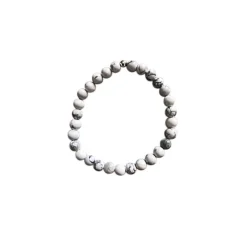 Hot CRISTAL THERAPIE&NBSP; Bracelet howlite 4mm