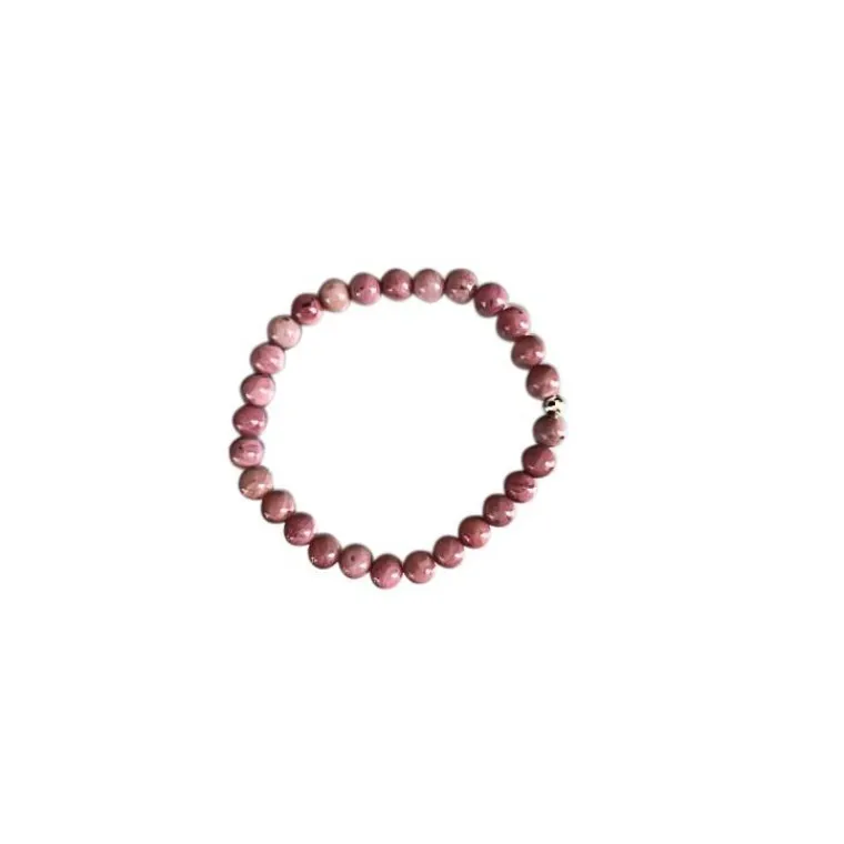 Discount CRISTAL THERAPIE  Bracelet rhodonite rose 6mm