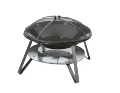 SOMAGIC Braséro noir en acier émaillé - Ø 83,5 x 56,3 cm