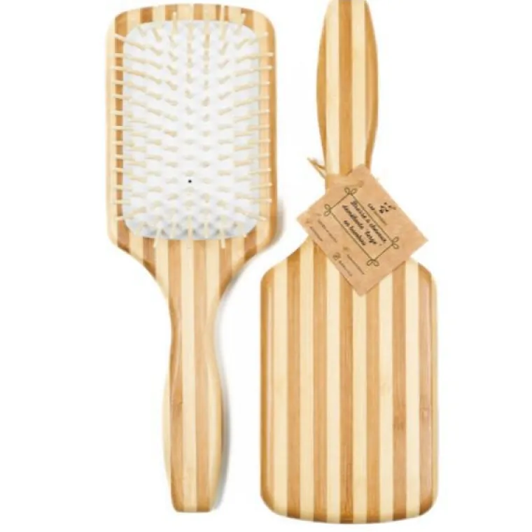 Clearance CAP BAMBOU Brosse à cheveux démêlante en bambou recouvert de cire