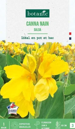 Clearance BOTANIC® Bulbe de fleurs Canna nain Salsa - 1 bulbe