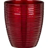 Best DEROMA Cache pot en céramique rouge Scheurich 669 Orchidées Bordeaux Brilliant - Ø 14 cm