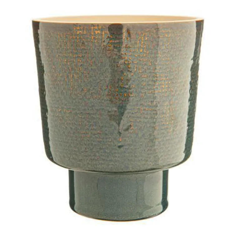 Hot Cache-pot Alto coloris bleu en céramique -  Ø 17 cm x 19,5 cm