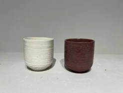 Discount Cache-pot baby coloris multicolore en céramique - 7 x 7 x 7 cm