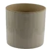 Clearance Cache-pot coloris beige en céramique - Ø 18 x 17 cm