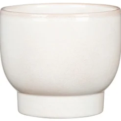 Hot DEROMA Cache-pot en céramique blanc Scheurich 930 Opale - Ø 15 cm