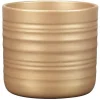Clearance DEROMA Cache-pot en céramique or Scheurich 850 Royal Gold - Ø 17 x H 15,3 cm