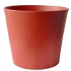 New PERM Cache-pot en céramique orange cayenne Fresh - Ø 14,5/13,5 x H 12 cm