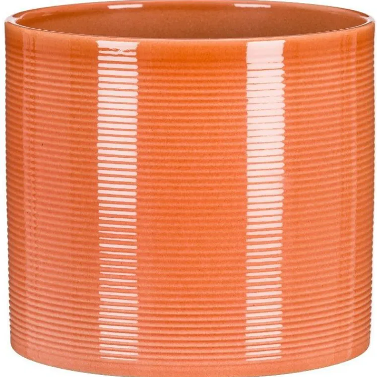 Online DEROMA Cache-pot en céramique orange Scheurich 828 Papaya - Ø 12 cm
