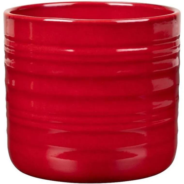 Sale DEROMA Cache-pot en céramique rouge Scheurich 850 Royal Bordeaux - Ø 17 x H 15,3 cm