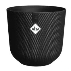Clearance ELHO Cache-pot en plastique living noir Jazz - Ø 23 cm