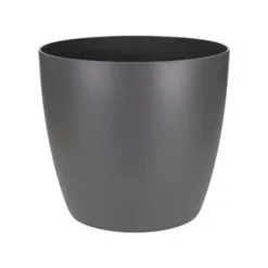 ELHO Cache-pot en polypropylène Brussels rond anthracite - Ø 30 cm