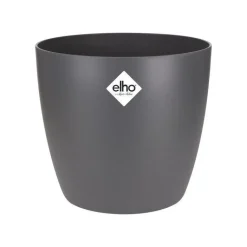 ELHO Cache-pot en polypropylène Brussels rond anthracite - Ø 30 cm