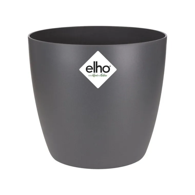 Sale ELHO Cache-pot en polypropylène Brussels rond mini anthracite - Ø 10,5 cm