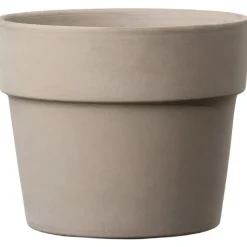 DEROMA Cache-pot Perfetto Grafite Ø 11 x H 9,2 cm Terre cuite
