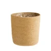 Discount DECOSTYL Cache-pot vannerie naturelle coloris blanc en jute - 24 x 22,5 x 18 cm