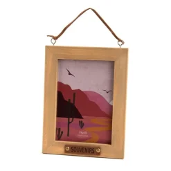 Discount AMADEUS Cadre Colorado en bois et cuir moyen modèle - 16 x 23 cm