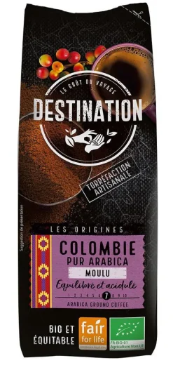 DESTINATION Café Equitable Colombie 100% arabica bio - 250 g