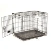 Outlet NEW CONCEPT INT Cage d'éducation noire pour chien et chiot avec 2 portes - 61 x 45 x 48 cm