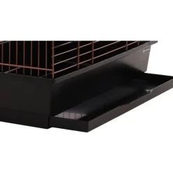 Clearance FLAMINGO Cage ouverte pour perruche coloris noir et cuivre Édith – 54 x 34 x 74,5 cm