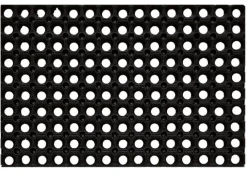 Outlet SWEETSOL Caillebotis en caoutchouc noir - 60 x 40 cm