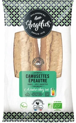 Sale L'ANGELUS Camusettes à l'épeautre bio Angelus - 2 x 200 g