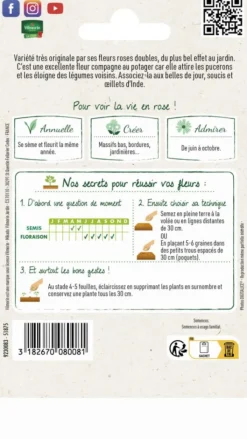 Outlet VILMORIN Capucine Cherry Rose graines d'exception - graines à semer