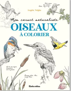 ÉDITIONS RUSTICA Carnet "Mon carnet naturaliste Oiseaux à colorier"