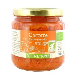 New NUTRIFORM Carottes lacto-fermentées bio 380g