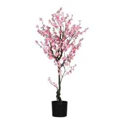 Hot ARTF Cerisier artificiel en fleurs de couleur rose - 130 cm