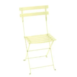 New FERMOB Chaise pliante Bistro jaune citron 38 x 40 x 82 cm
