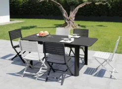 PROLOISIRS Chaise pliante Lucca en aluminium