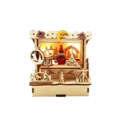 Sale FESTILIGHT Chalet Marché de Noël avec Lune Led 3/ 10x11x7 cm