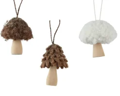 New KAEMINGK Champignon à suspendre en polyester - Ø 7 x H 8,5 cm