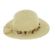 Online INSTANT NATURE Chapeau de paille avec perles Carla