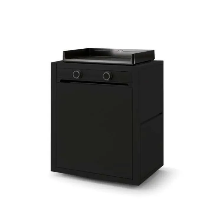 Sale FORGE ADOUR Chariot Modern coloris noir en acier - 162,3 x 57,3 x 98,7 cm