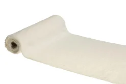 Outlet Chemin de table blanc en fourrure - 30 x 300 cm