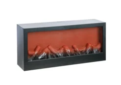 Hot PEHA Cheminée artificielle coloris gris sur piles - 45 x 10 x 20 cm