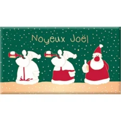 Online ART GRAFIK Chocolat noir bio fin d'année « Joyeux Joël » - 40 g